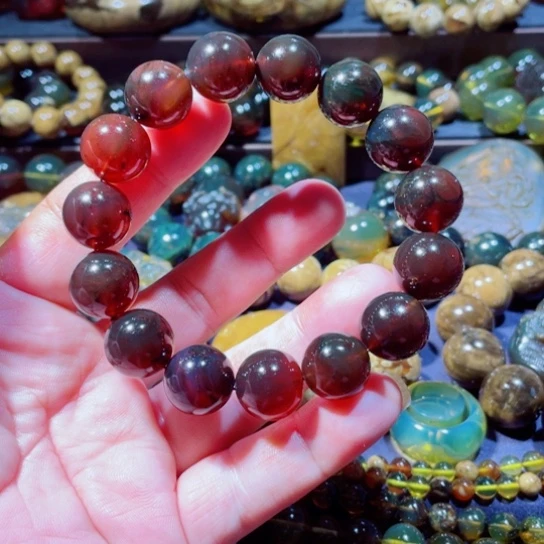 未镶嵌琥珀手链天然