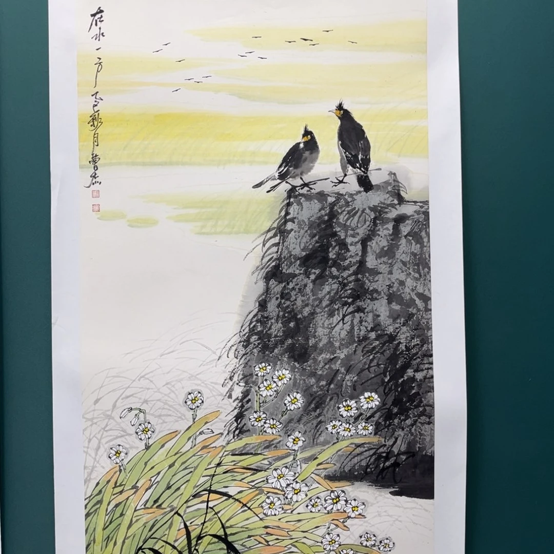 国画艺术家真人手绘