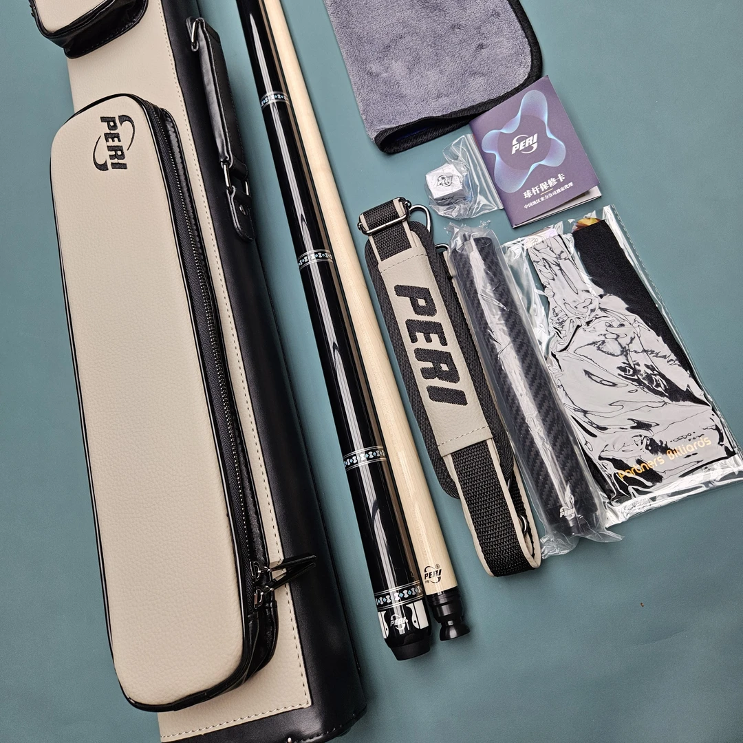 皮尔力大头杆鲲鹏光把台球杆适合八球职业使用,中八大头杆,分体