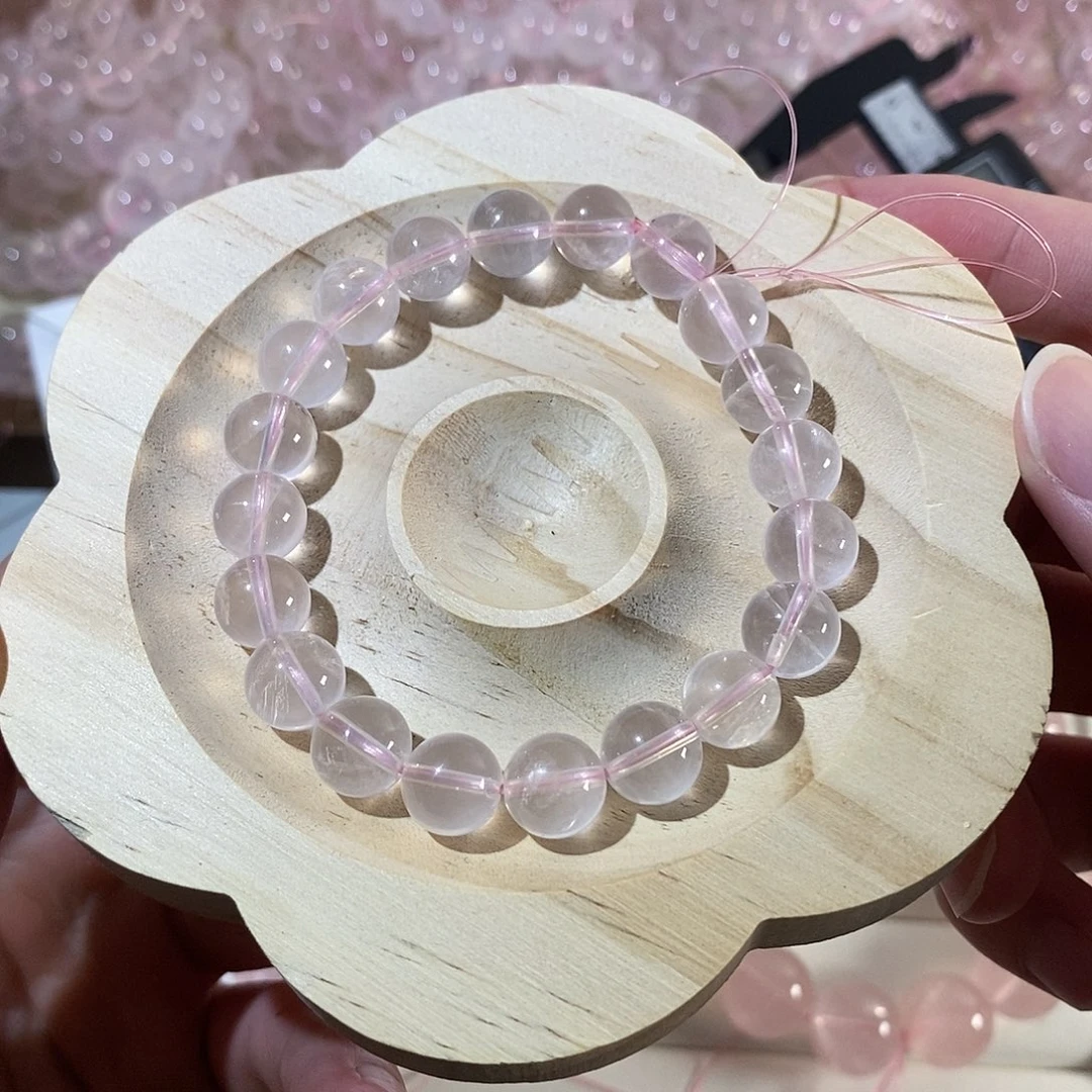 未镶嵌水晶手链9.5mm星光莫粉