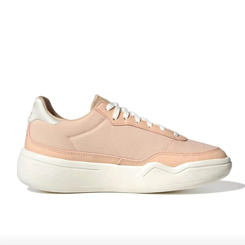 得adidas/阿迪达斯Her Court皮革防滑耐磨生活休闲鞋女肉粉HQ9906