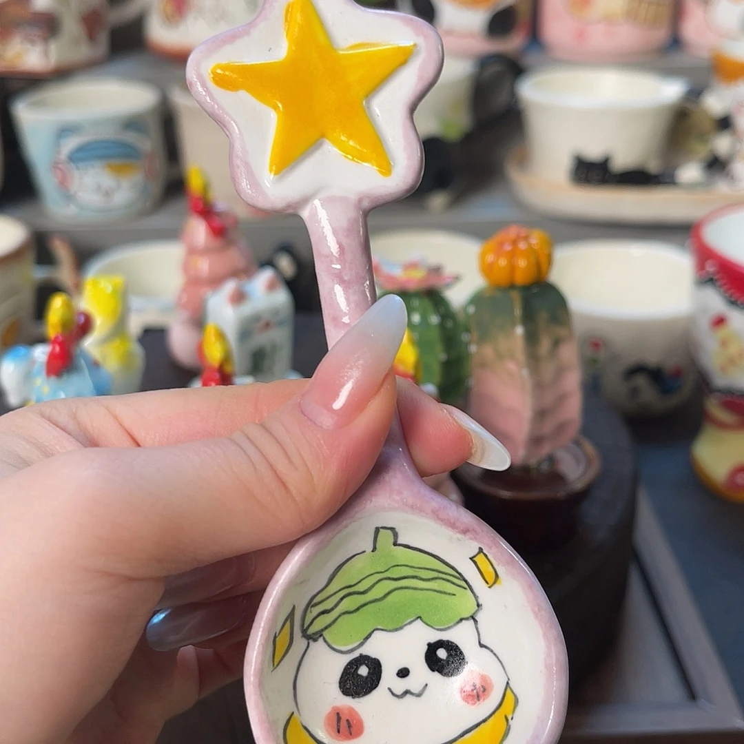 景德镇陶瓷可爱手绘杯