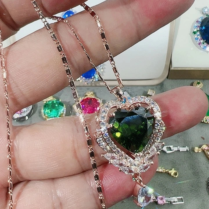 钨金无红宝蓝宝满钻镶嵌
