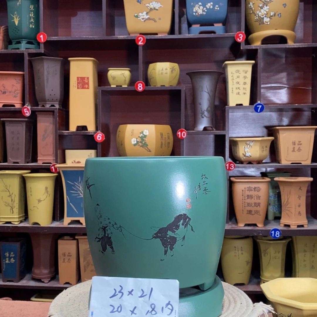 紫砂花盆紫砂花盆