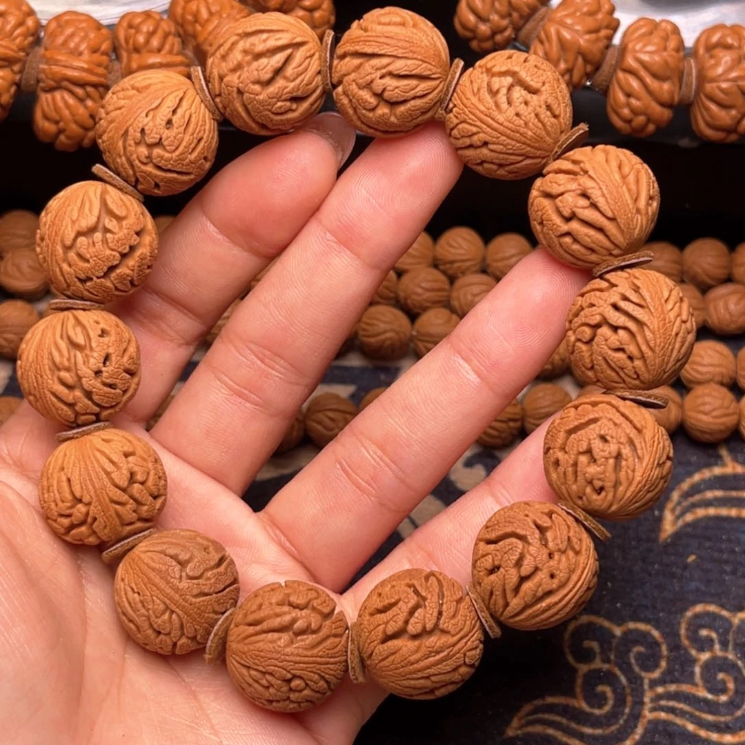 手串桃核精品绣球手串1.9