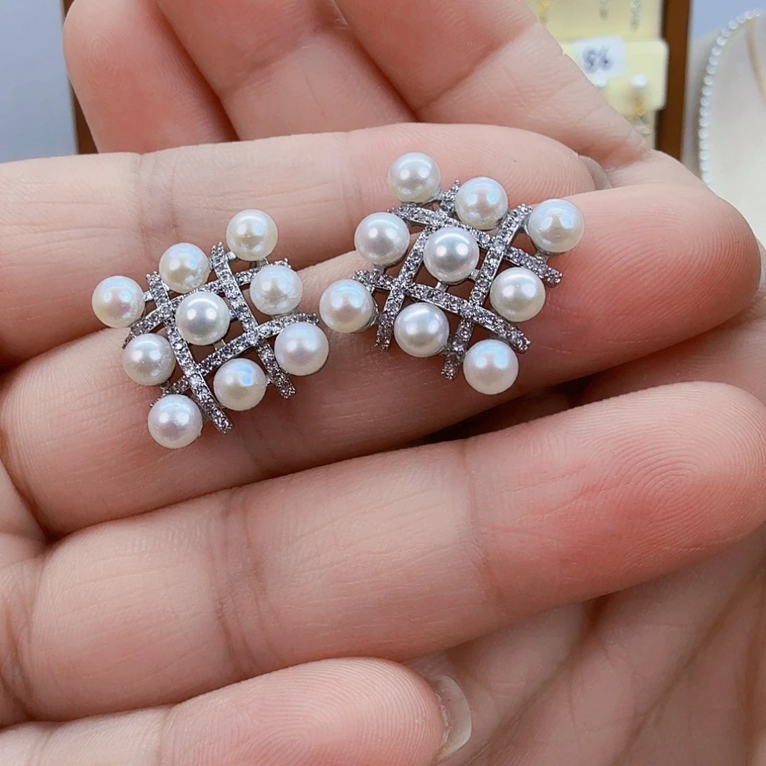 未镶嵌淡水珍珠耳饰