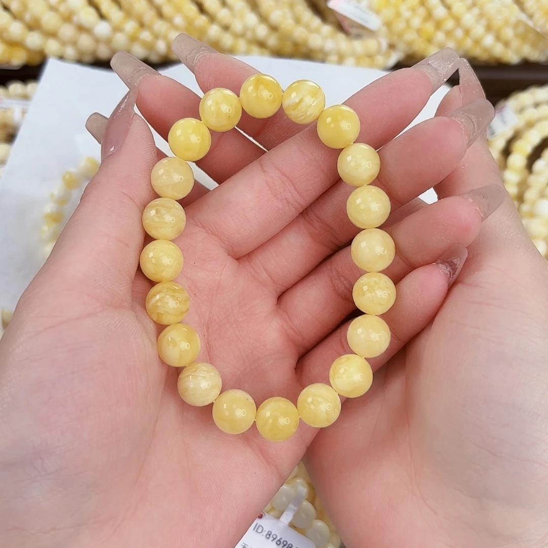 未镶嵌琥珀手链10.7mmm