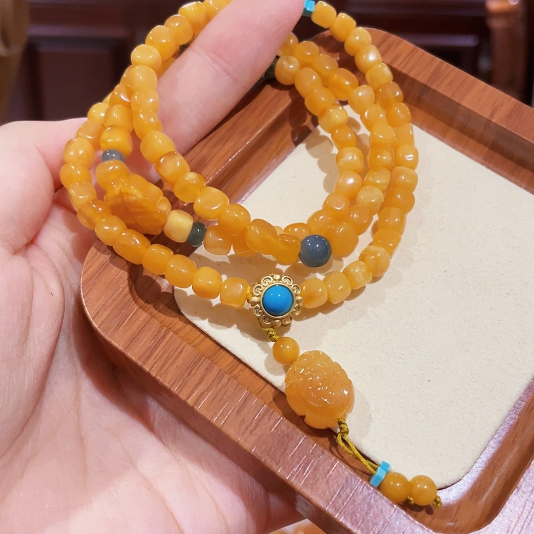 蜜蜡未镶嵌手串手串