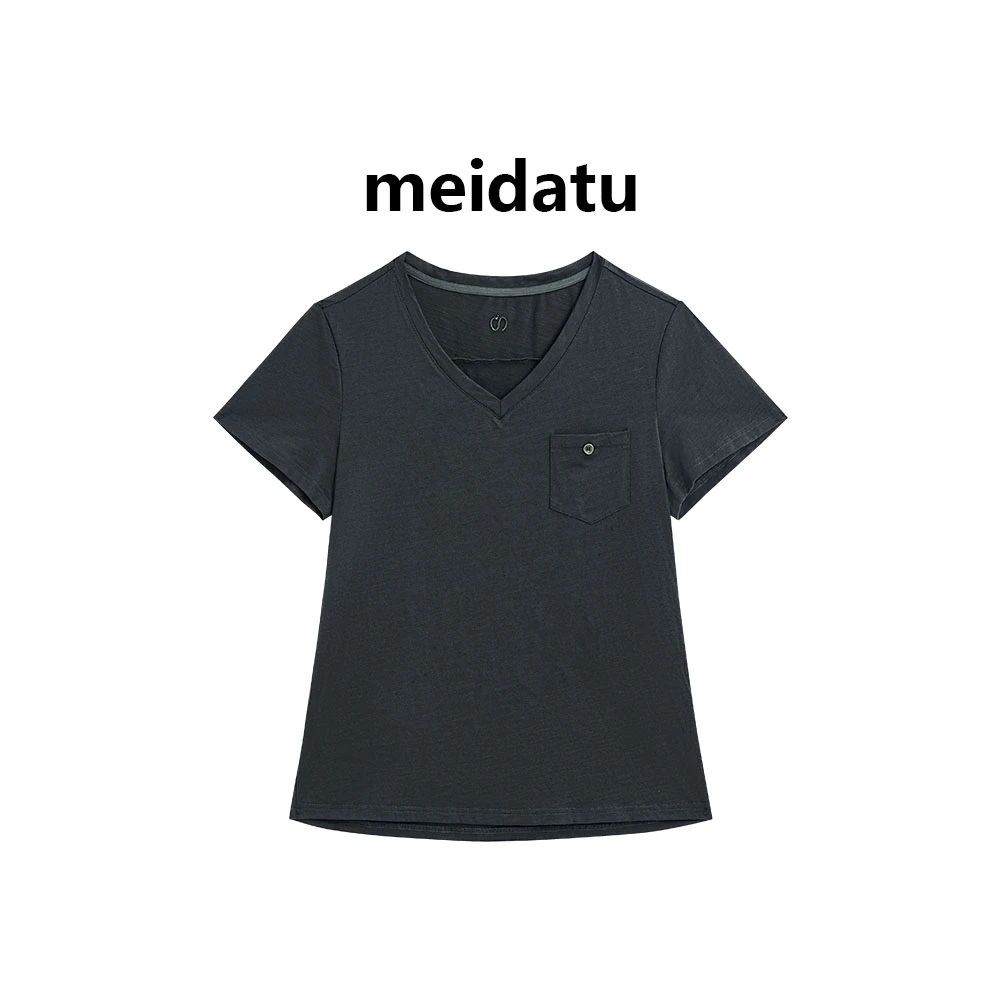 美哒兔（破价款）夏日简约大方随意搭配上衣（小个子版）CD717-Q