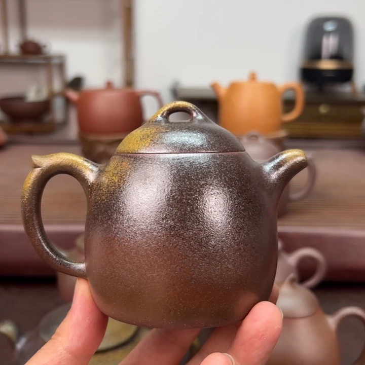 紫砂茶壶微瑕老紫泥 200 毫升