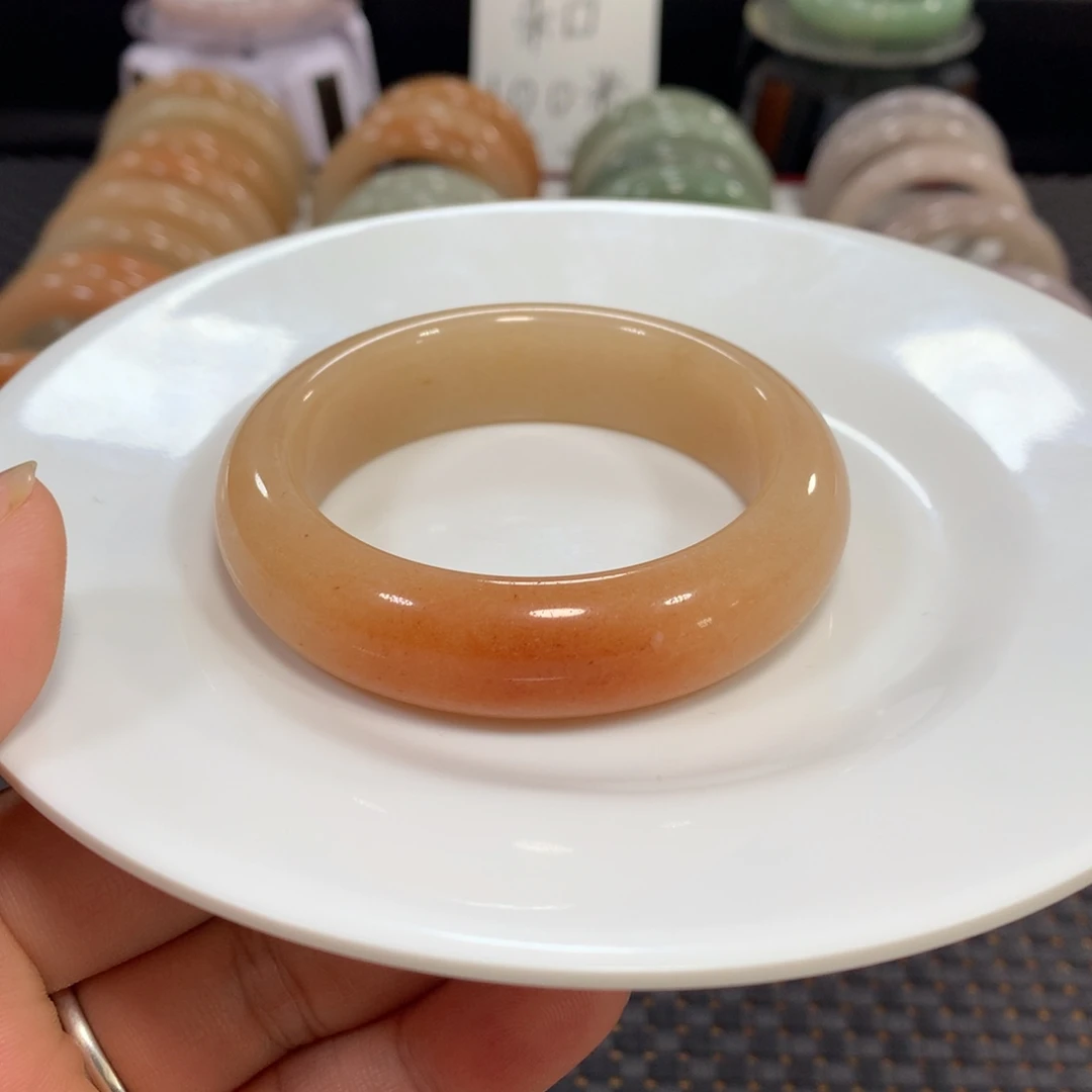 石英质玉（佘太翠）未镶嵌手镯53.8俏糖7号