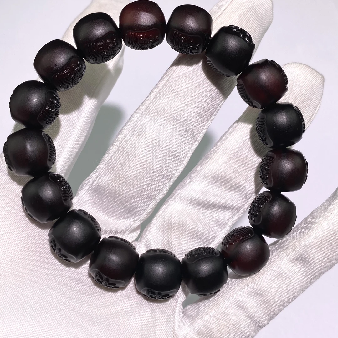 【亿轩臻选】ZBSV0712翳珀扎基单圈老型单圈手串12mm+