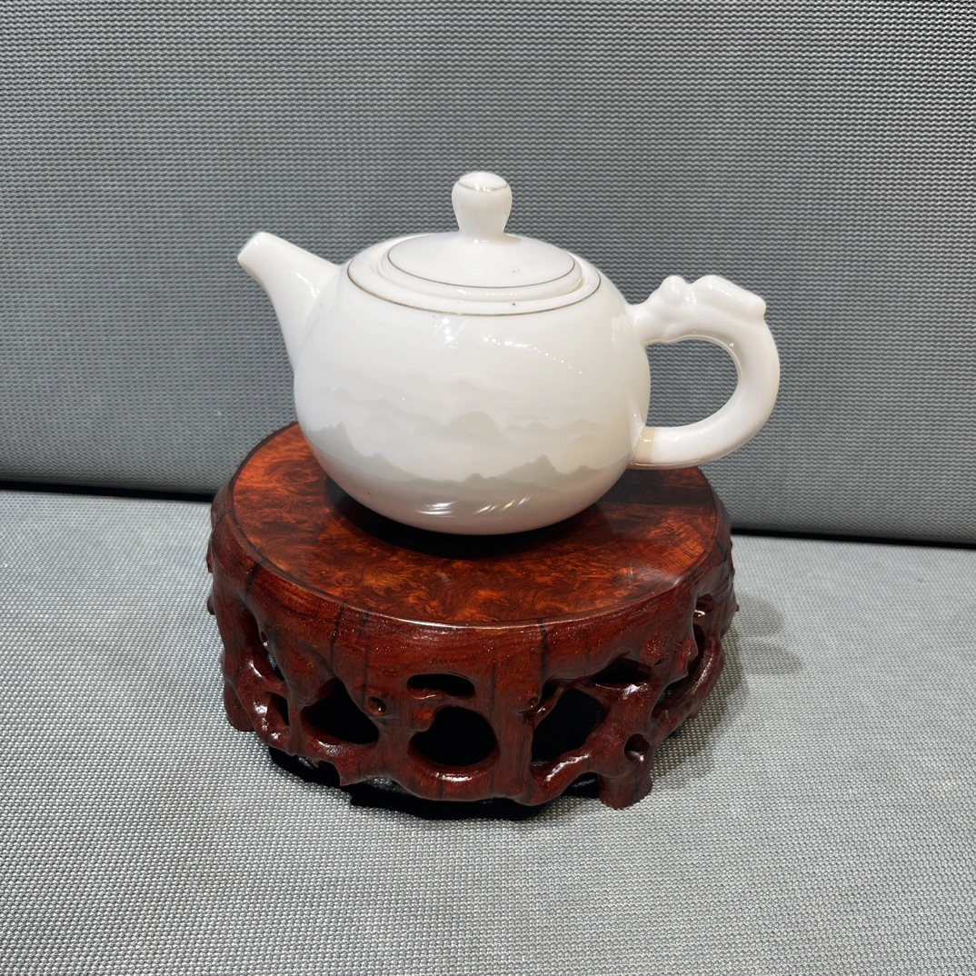 镂空底座特价出，缅甸花梨满瘤疤，纯手工雕刻，尺寸：面直径14，高6