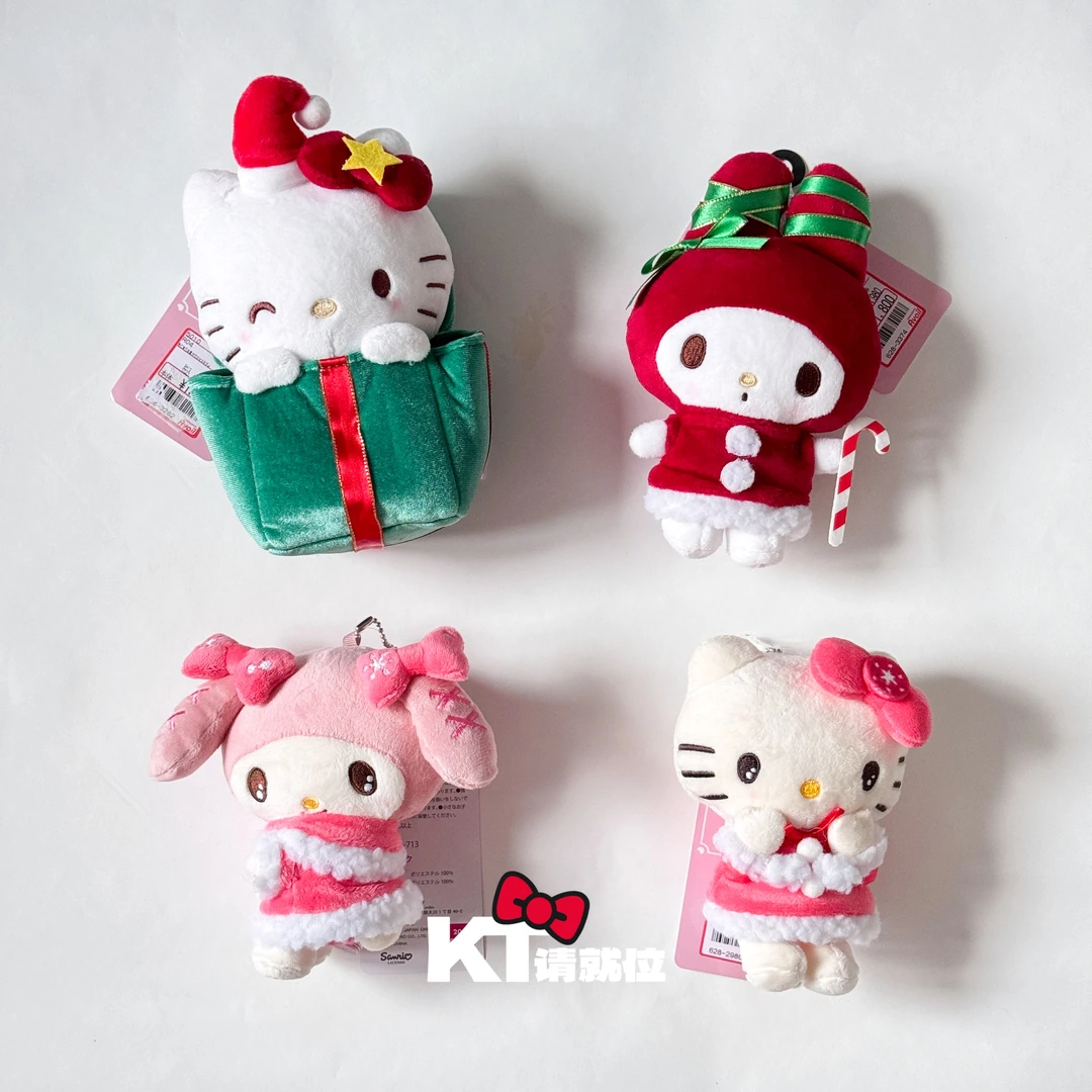 【圣诞kitty】avail联名款礼物盒粉色蝴蝶结圣诞裙 日版三丽鸥挂件