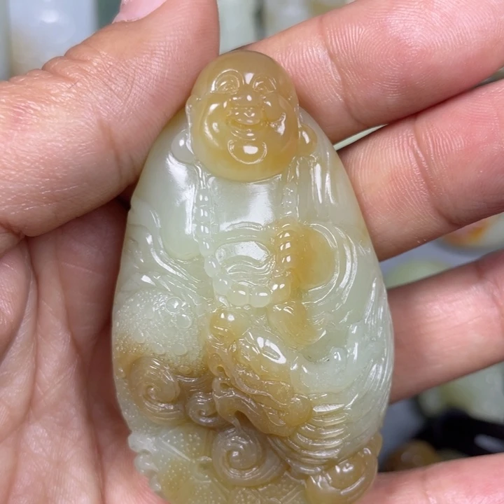 和田玉未镶嵌挂件