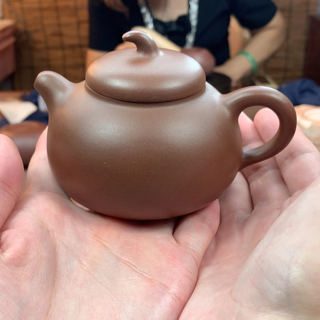 茶壶紫砂茄瓜 紫泥