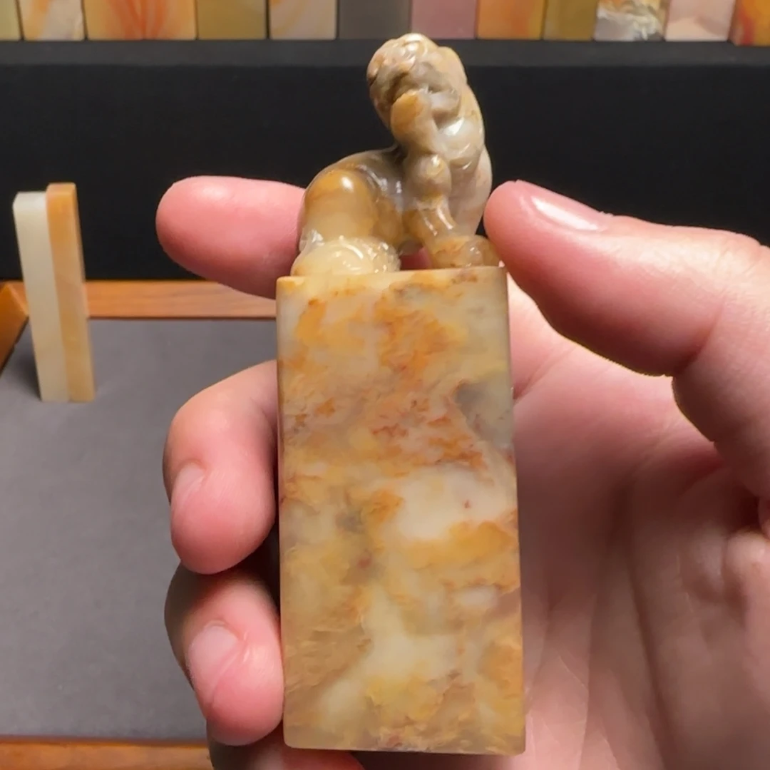 巴林石印石黄花冻2.8×8.8
