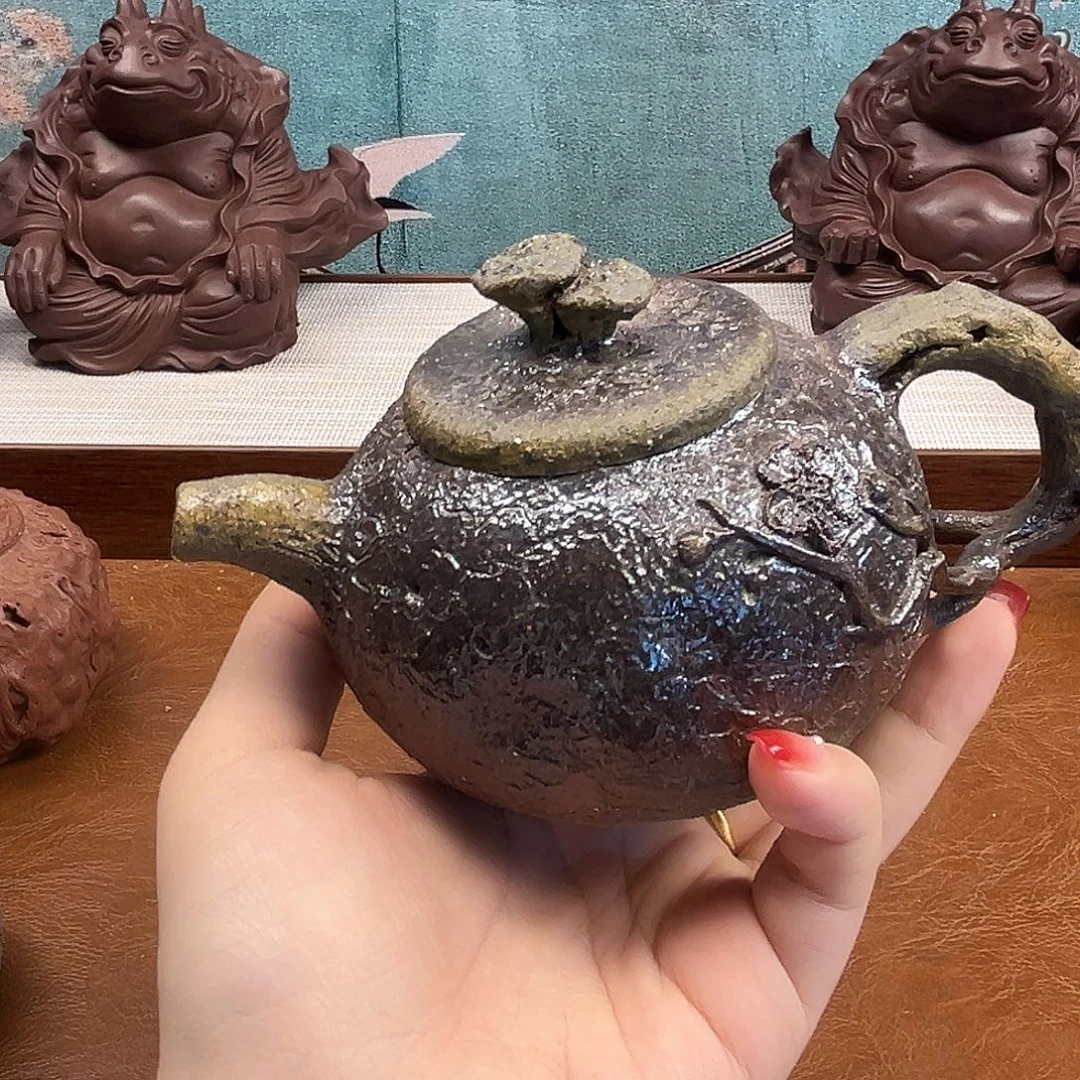 茶壶紫砂紫砂雕宠小器高品