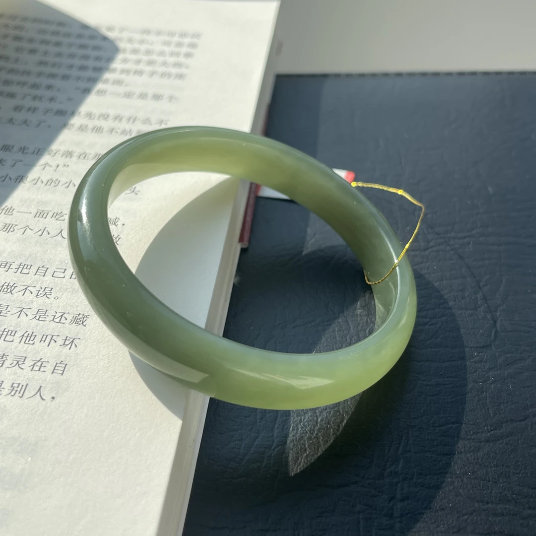 Q52和田玉正圈手镯59圈口