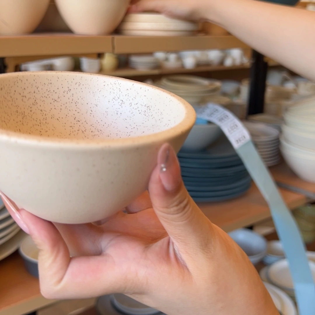 新骨瓷0360微瑕沙海黄 4.5寸 米饭碗