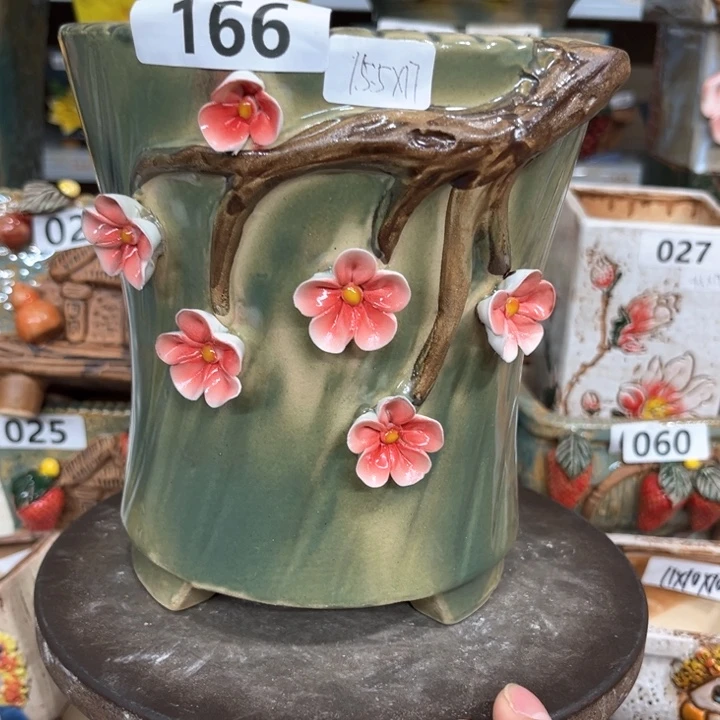 紫砂花盆粗陶材质多肉花盆