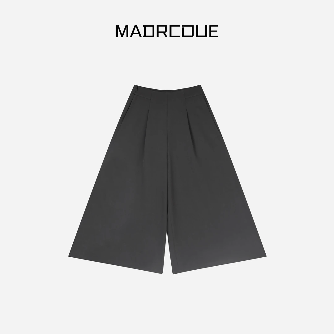 MADRCOUE 高腰设计感气质百搭八分裙裤662011