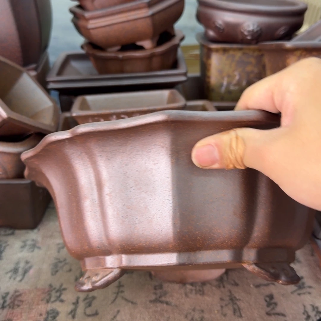 紫砂花盆70号宜兴紫砂正品花盆25x8.8