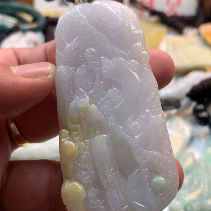 翡翠未镶嵌颈饰保真天然a货翡翠