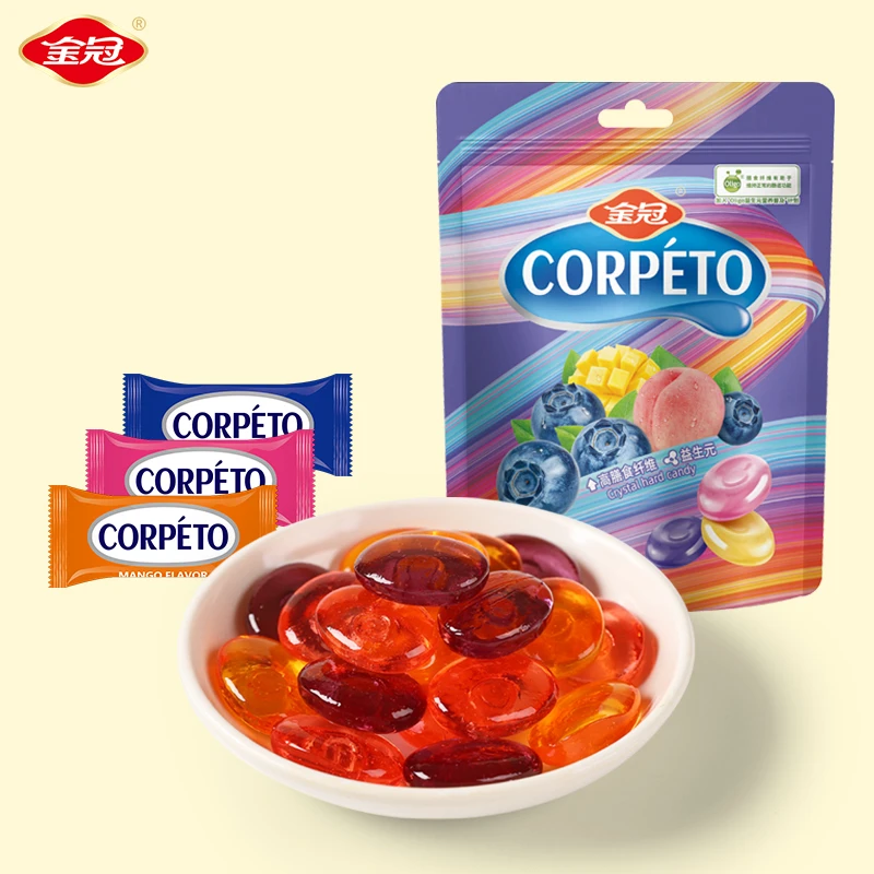 金冠 水晶糖硬糖高膳食纤维糖果益生元糖果