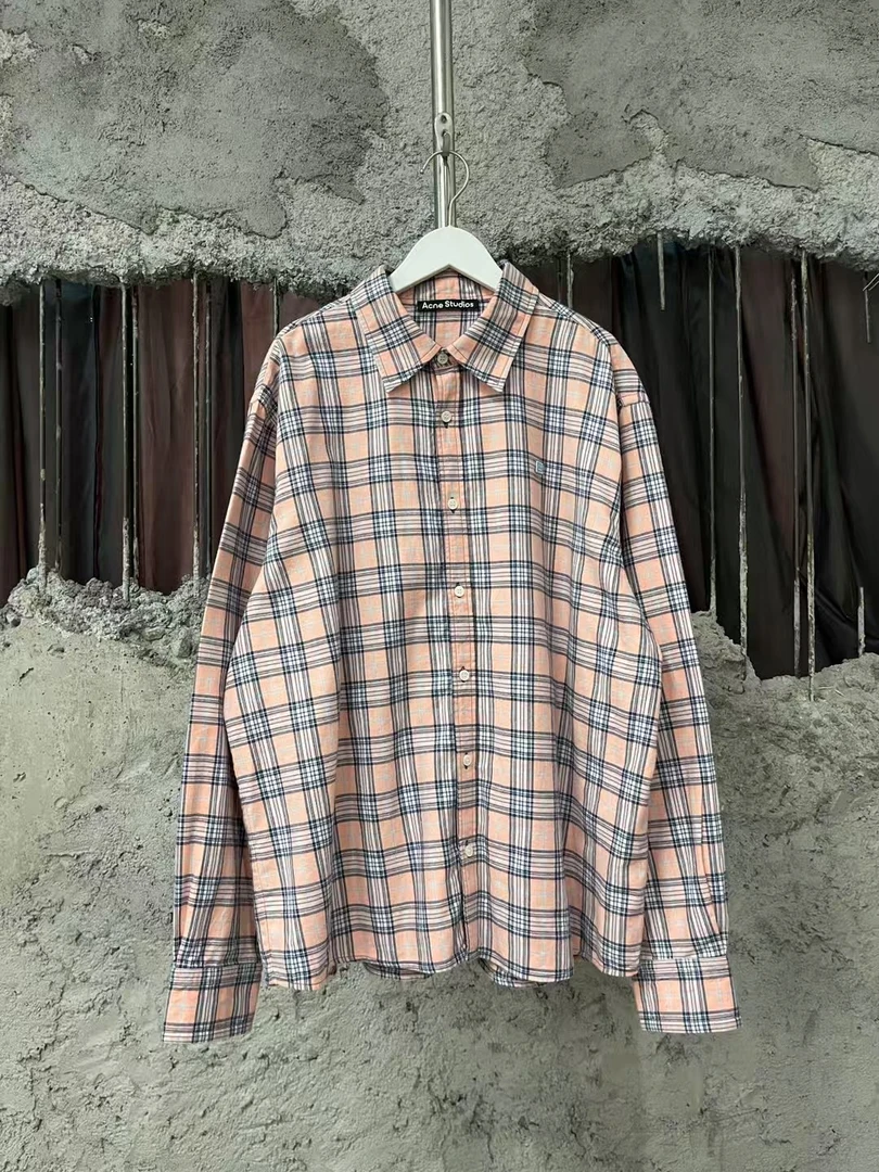 99新 Acne studio 格子满印长袖衬衫/L码