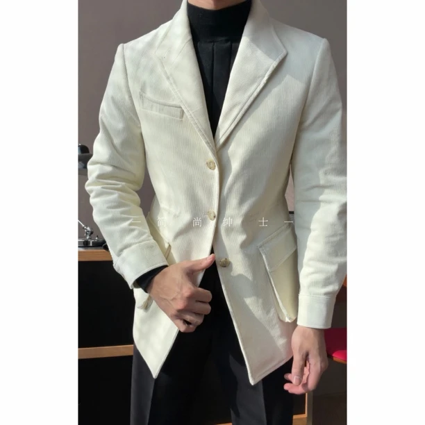 秋冬新款复古绅士男士西班牙老钱风猎装夹克JK18