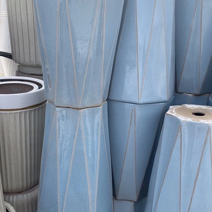 高腰大理石八方特大号口38/55