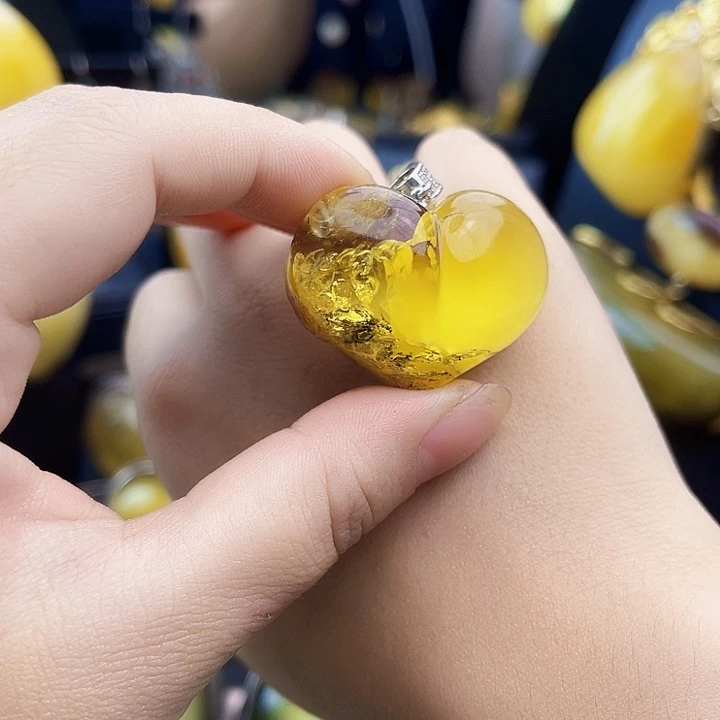 琥珀银S925镶嵌裸石