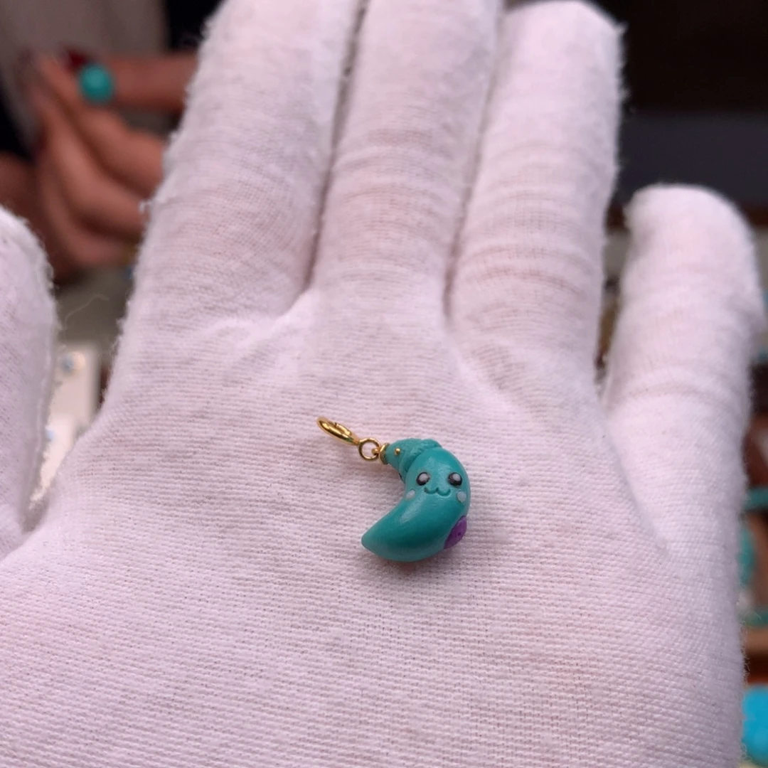 绿松石18K金镶嵌珠宝奇石