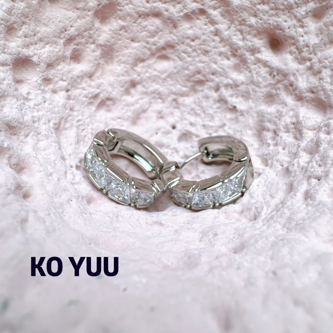 铜合金锆石耳饰 【雨桐高奢饰品】耳环KY00664