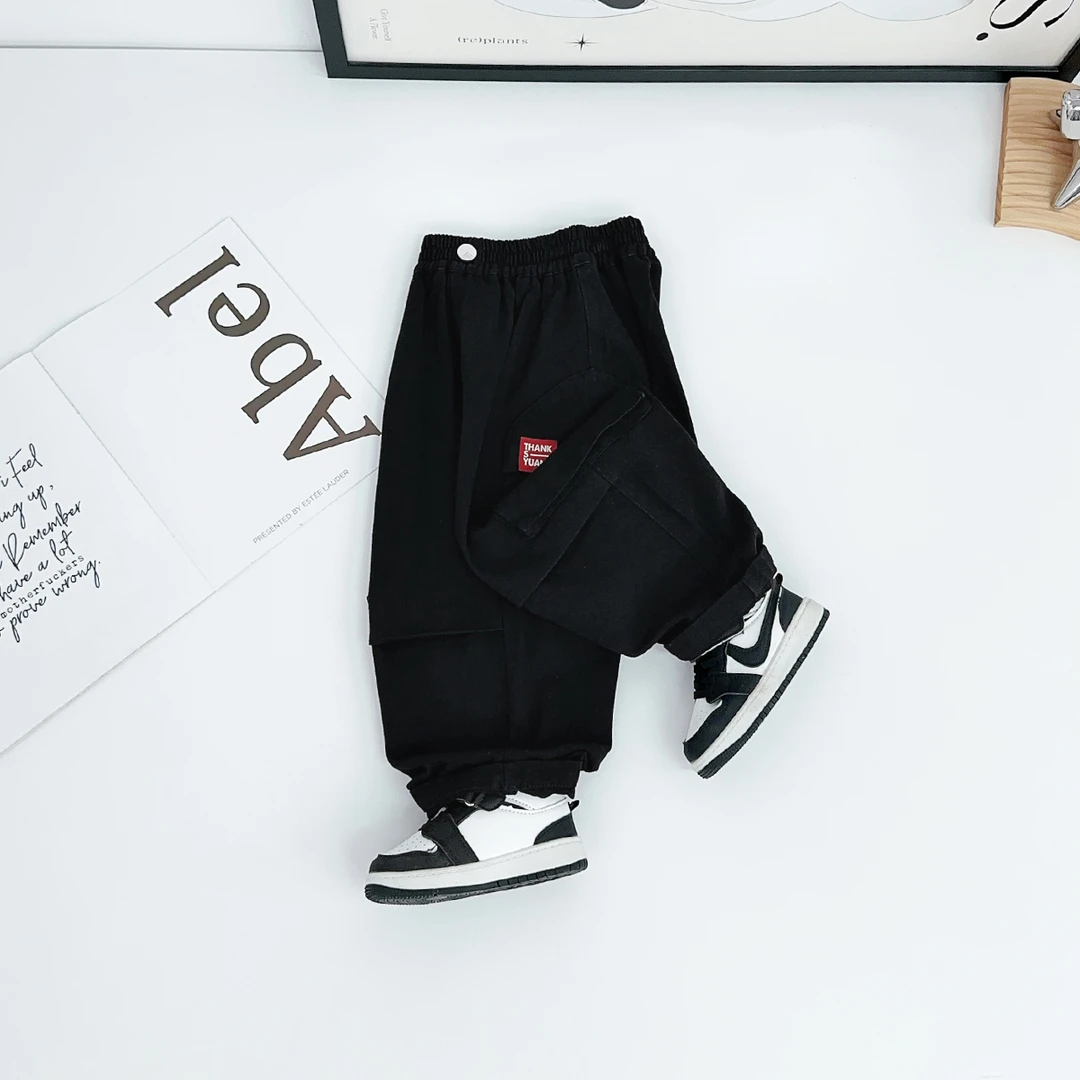 男童裤子秋冬季儿童工装裤2025新款韩版潮 BQ25967N 悠悠童话童装