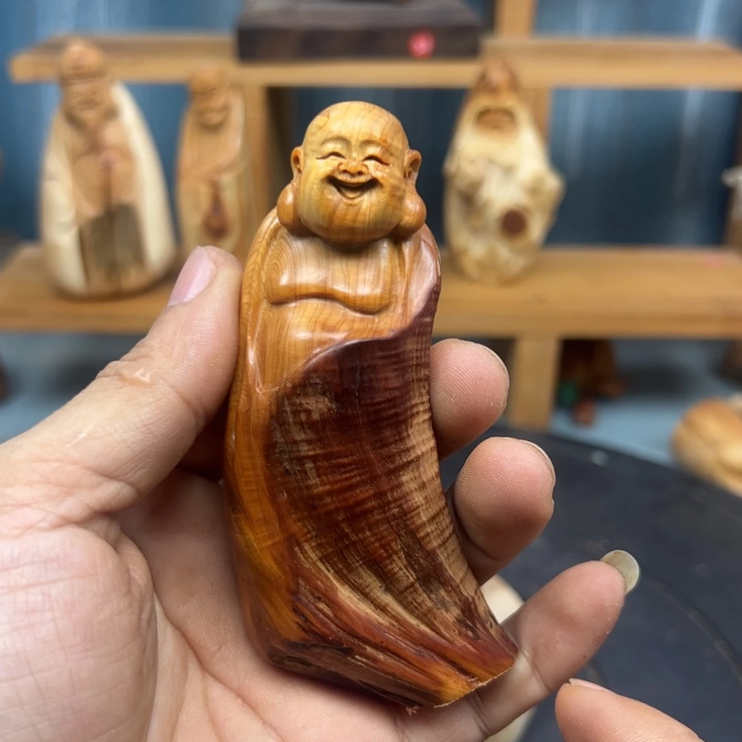 木清**雨崖柏木摆件手把件