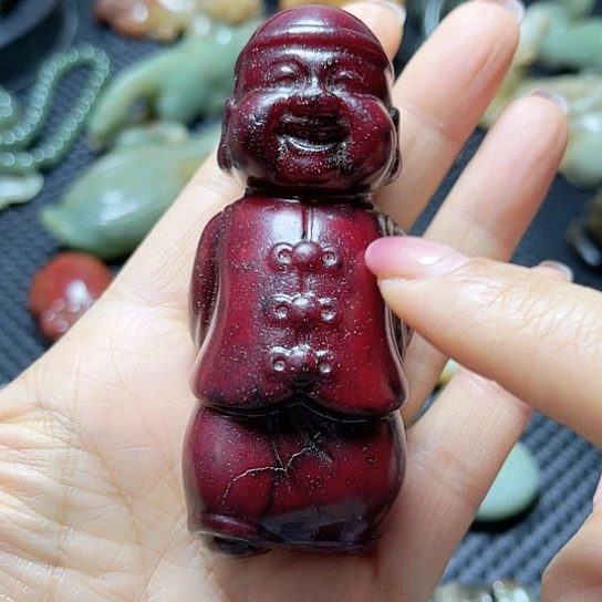 白玉菩提吊坠摆件
