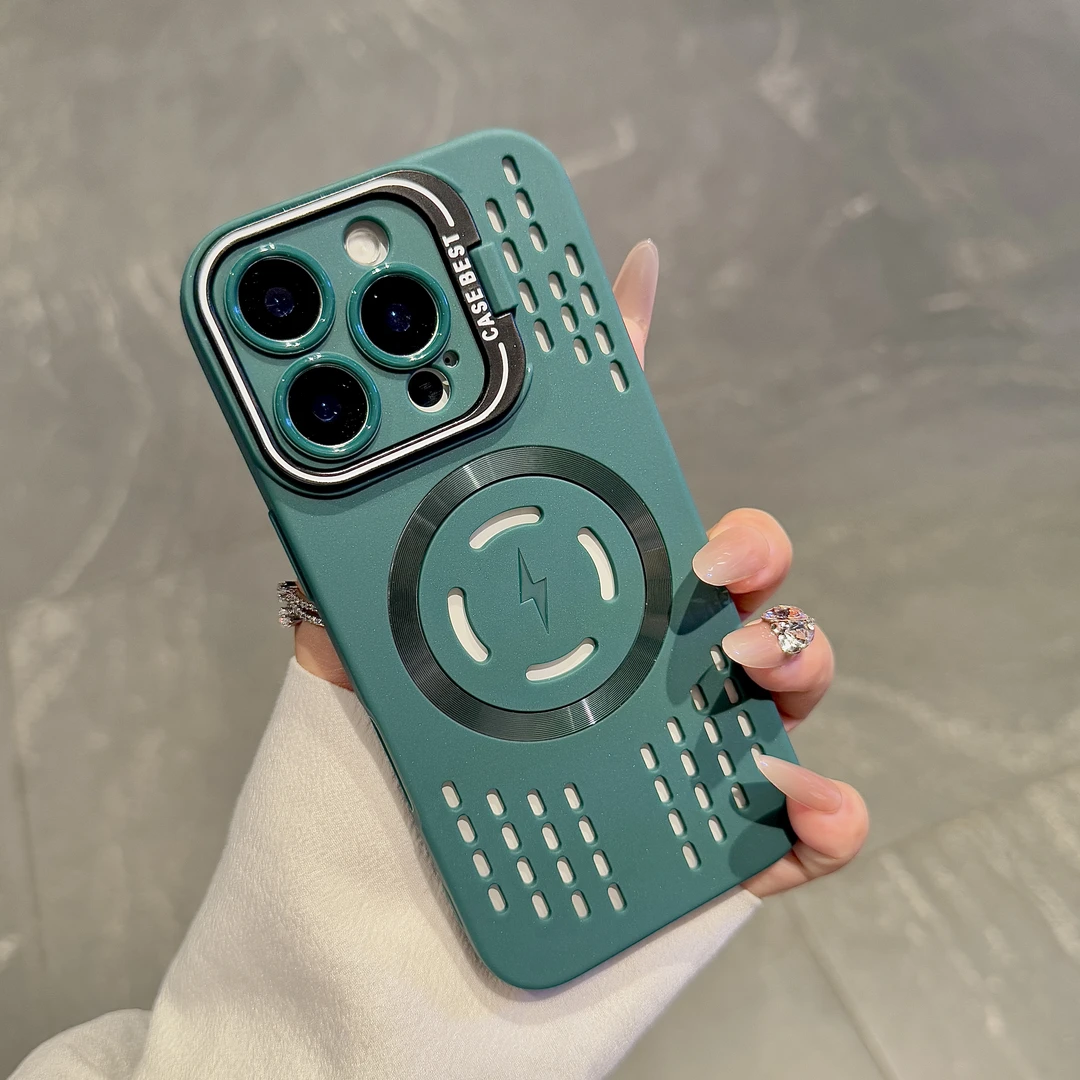 适用【店铺热销】苹果16promax手机壳iPhone镜头支架15pro散热防