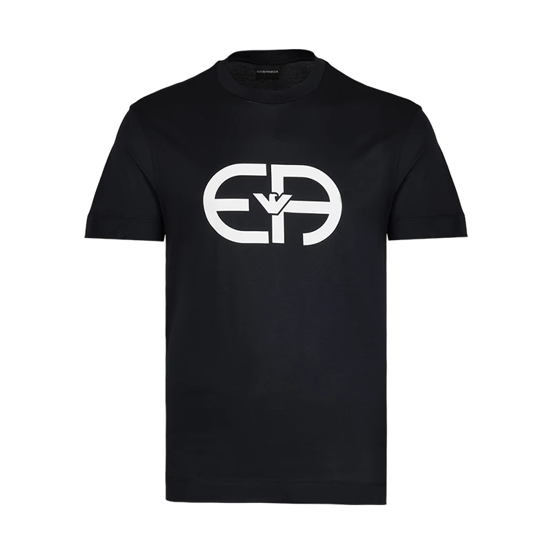 未使用 EMPORIO ARMANI/安普里奥·阿玛尼 男印花logo休闲T恤12319