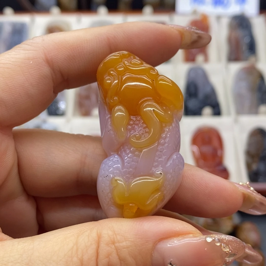 未镶嵌吊坠(赠链)玛瑙/玉髓吊坠