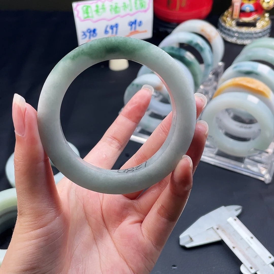 定制翡翠55-57圆条未镶嵌