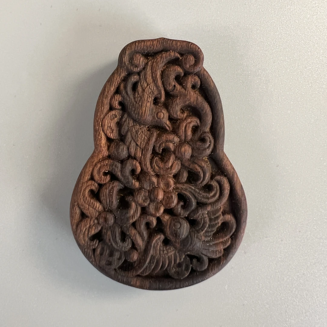 Z-207【老文莱树心油沉水】沉香吊牌 约55x39x11mm,16.5g