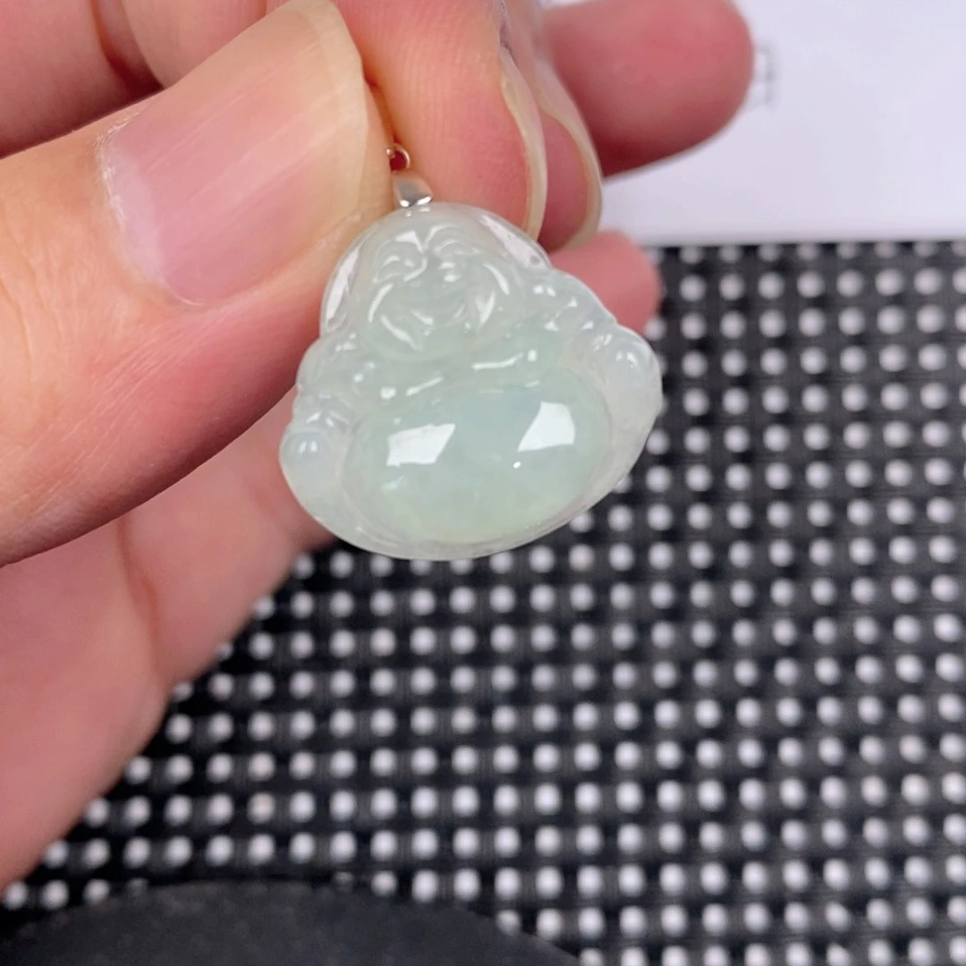 翡翠银S925镶嵌颈饰挂件