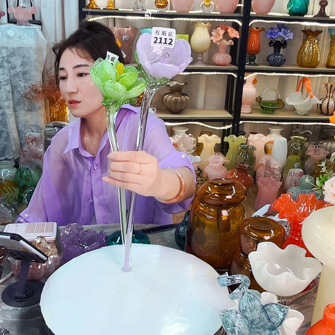 *****琉璃2瑕花家悦花器摆件福利