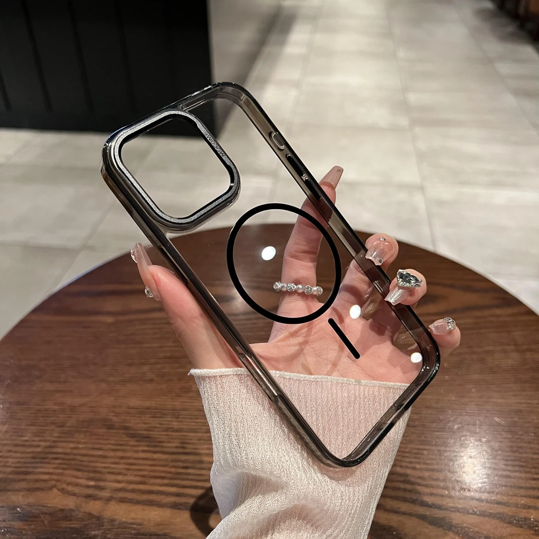 UMJ磁吸充电适用iphone16proMax手机壳苹果15plus防摔14透明13/12
