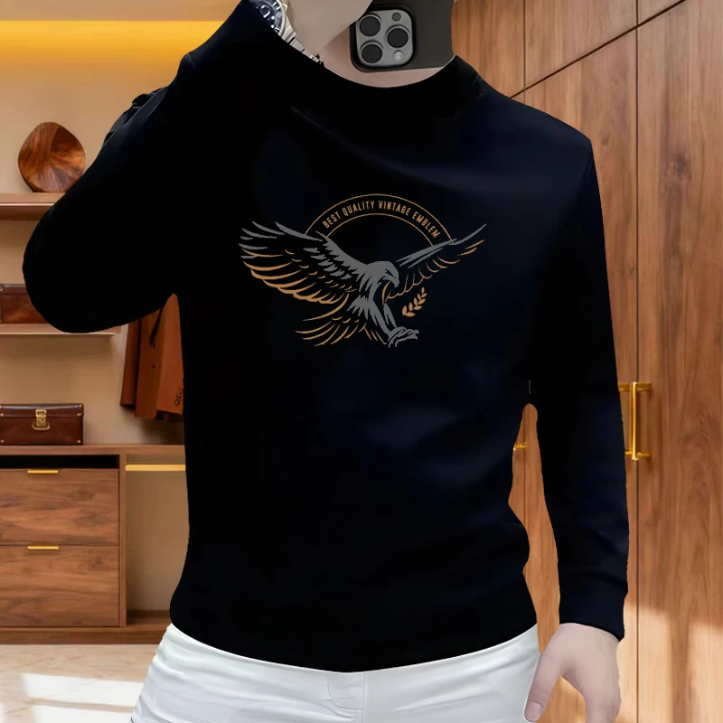 重磅秋冬圆领卫衣2025新款宽松舒适打底衫内搭长袖休闲百搭上衣服