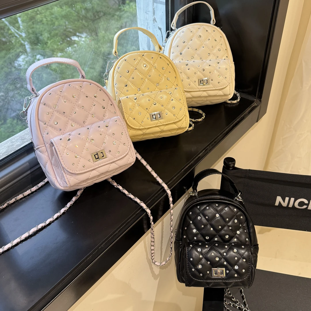 【日常小心机】ins超韩bulingbuling百搭时尚小香风可斜挎双肩包