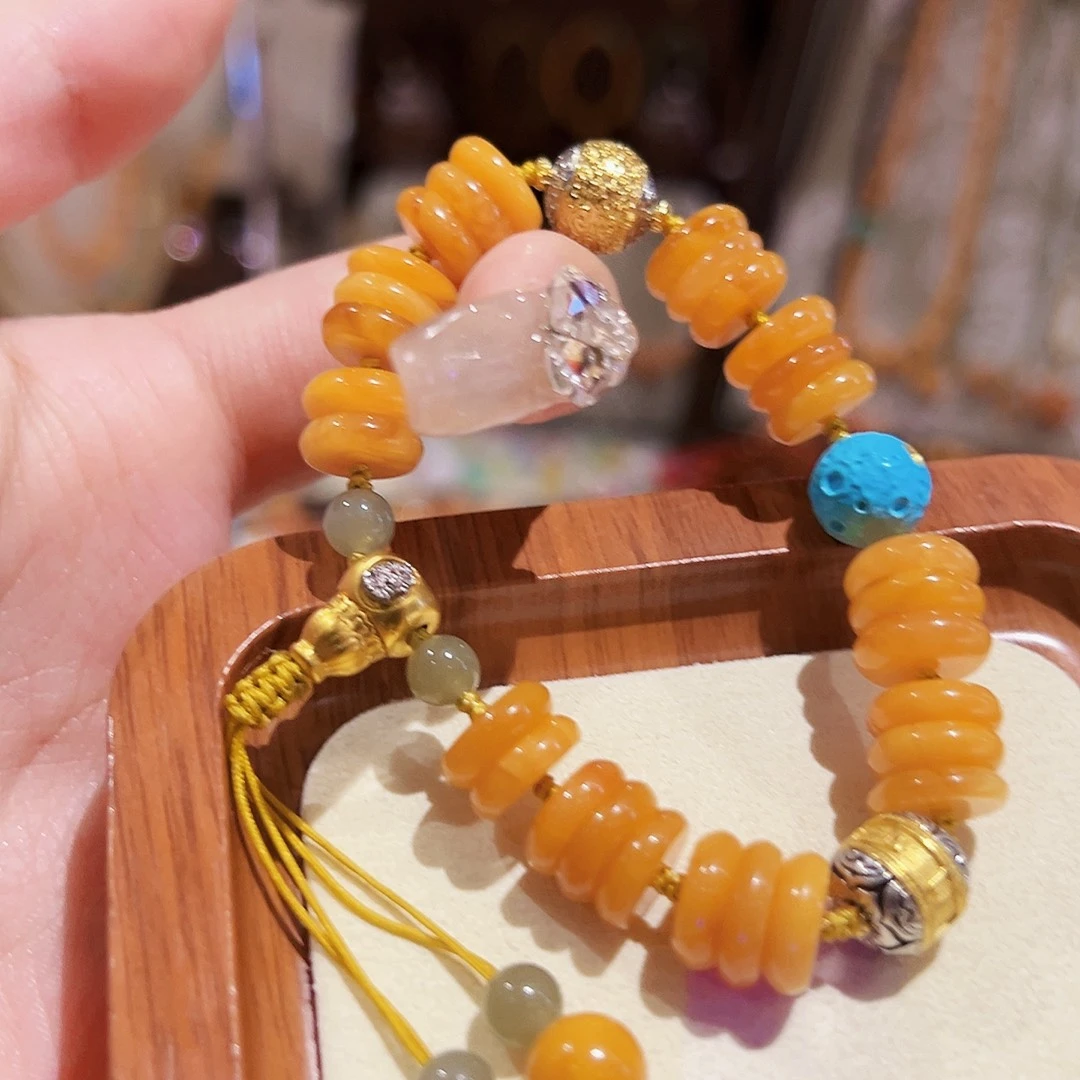 蜜蜡未镶嵌手链手串