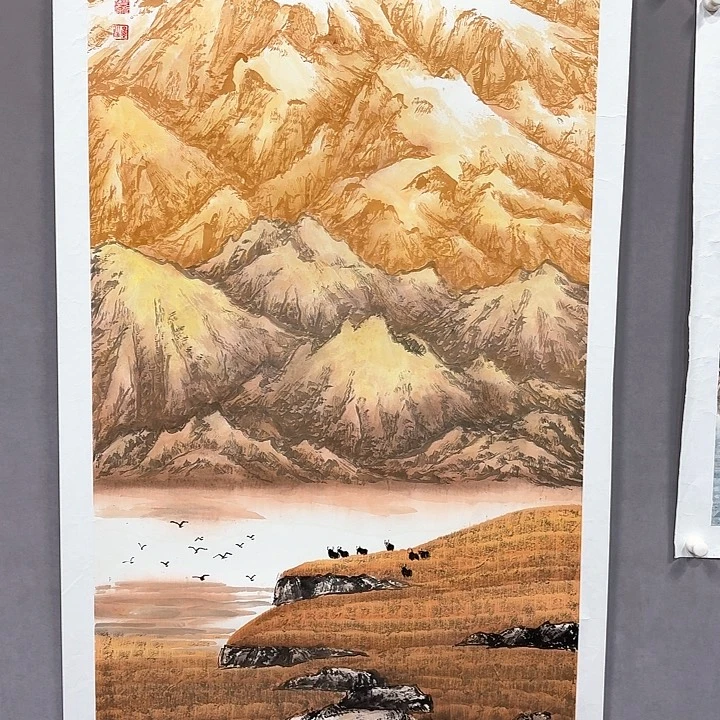 国画亲笔手绘放心去藏